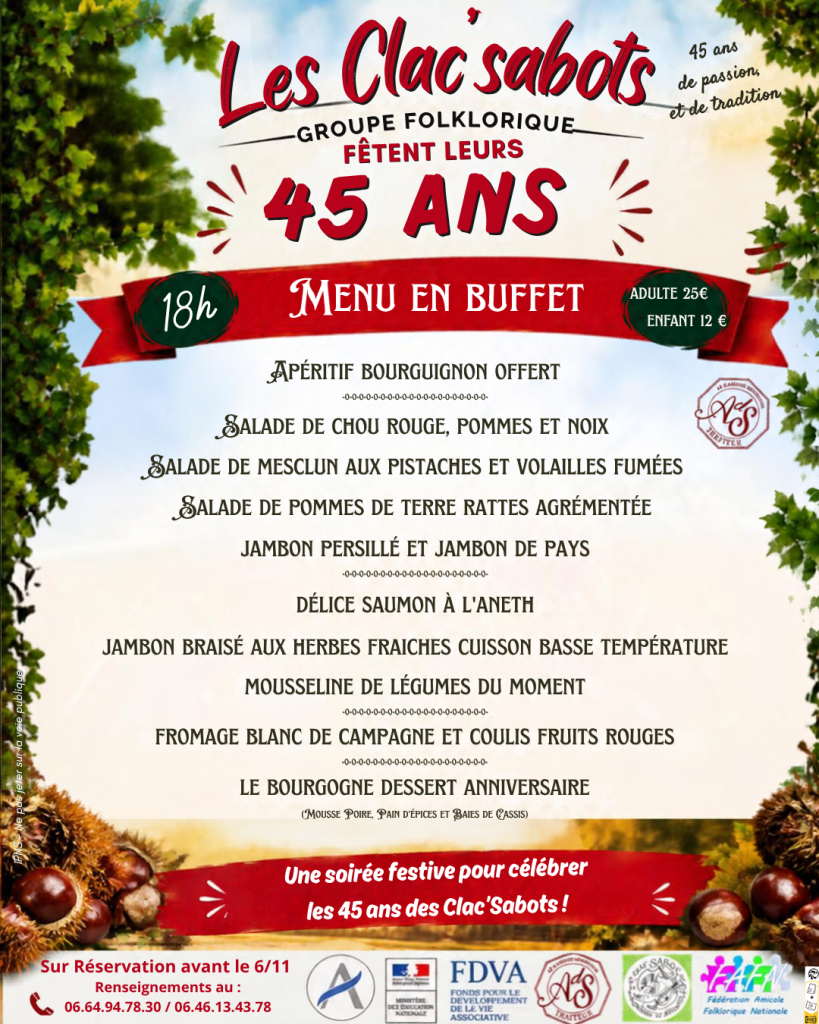 menu soirée 21 11 2026